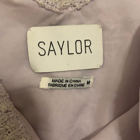 Saylor Purple Lace Mini Dress - Picture 2 of 3